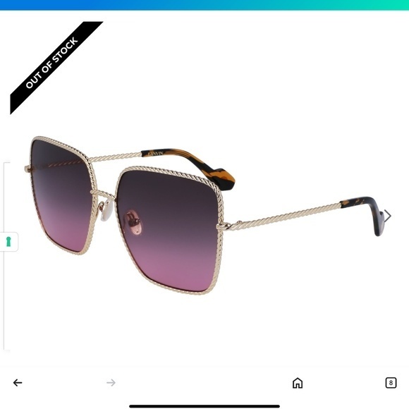 Lanvin Accessories - LANVIN LNV 125S - 727 GOLD GRADIENT GREY ROSE | SUNGLASSES WOMAN